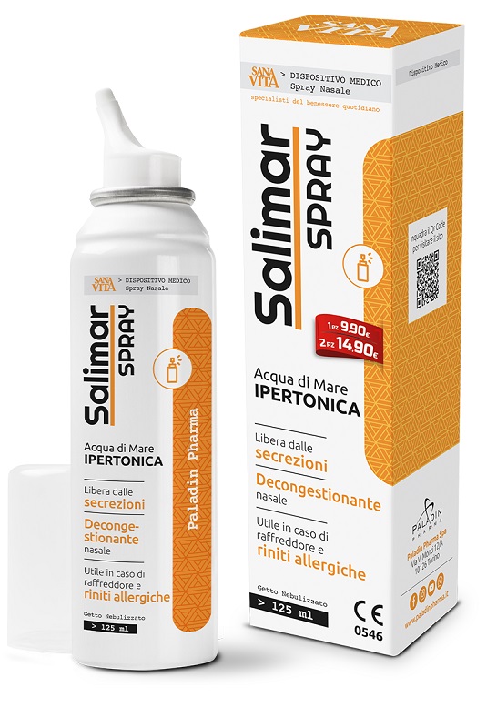 SPRAY NASALE IPERTONICO SANAVITA SALIMAR 125 ML - Farmadillo