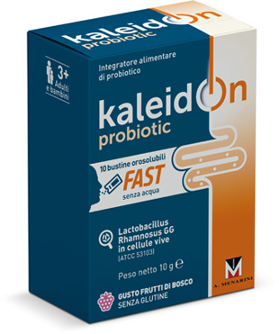 KALEIDON PROBIOTIC FAST FRUTTI DI BOSCO 10 BUSTE OROSOLUBILI - Farmadillo