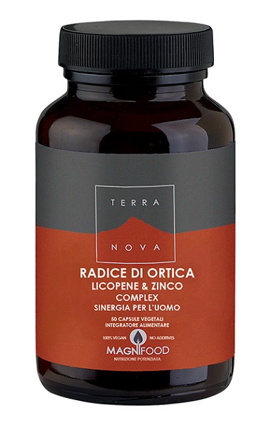 TERRANOVA RADICE ORTICA LICOPENE ZINCO SINERGIA UOMO 50 CAPSULE - Farmadillo