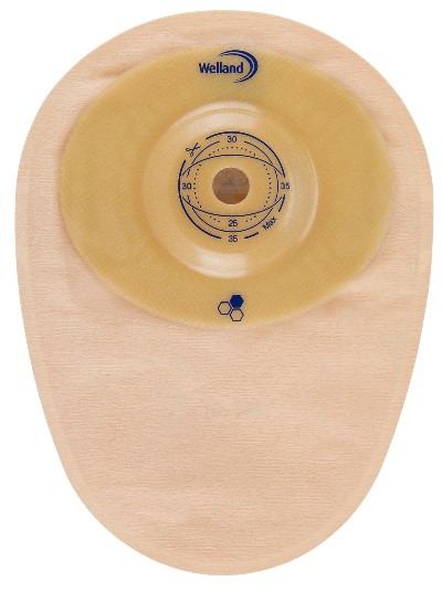 SACCA PER COLOSTOMIA WELLAND AURUM PROFILE COLO MIDI OPACA PRETAGLIATA DIAMETRO 44 MM INIZIO CONVESSITA' 48 MM 10 PEZZI - Farmadillo