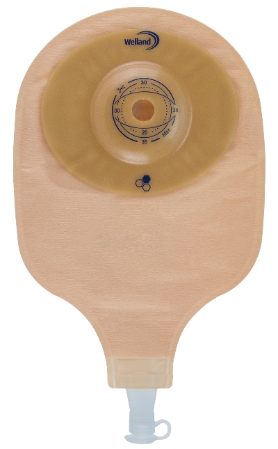SACCA PER UROSTOMIA OPACA RITAGLIABILE AURUM CONVEX URO MIDI MEDIUM DIAMETRO 13-35 MM 10 PEZZI - Farmadillo