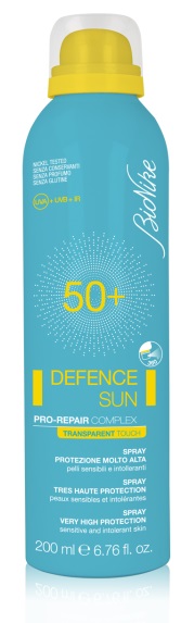 BIONIKE DEFENCE SUN SPRAY TRANSPARENT TOUCH SPF 50+ 200 ML - Farmadillo