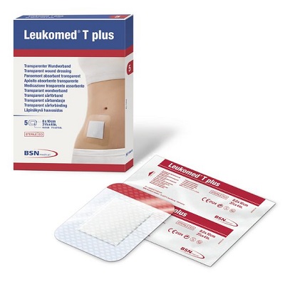 LEUKOMED T PLUS MEDICAZIONE POST-OPERATORIA TRASPARENTE IMPERMEABILE 7,2 X 5 CM - Farmadillo