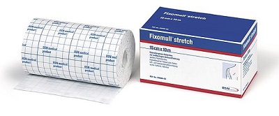FASCIA AUTOADESIVA IPOALLERGENICA FIXOMULL STRETCH PER FISSAGGIO CATETERI M 10 X 10 CM - Farmadillo