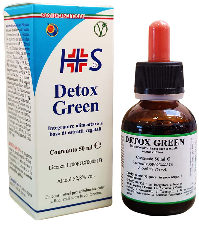 DETOX GREEN GOCCE 50 ML - Farmadillo