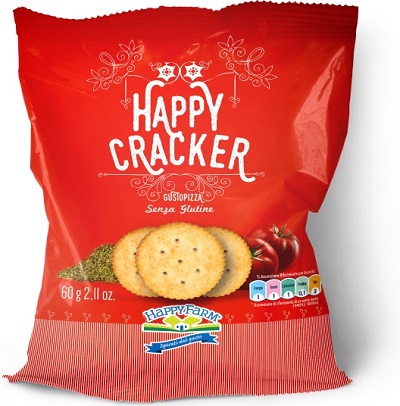HAPPY FARM HAPPY CRACKERS GUSTO PIZZA 60 G - Farmadillo