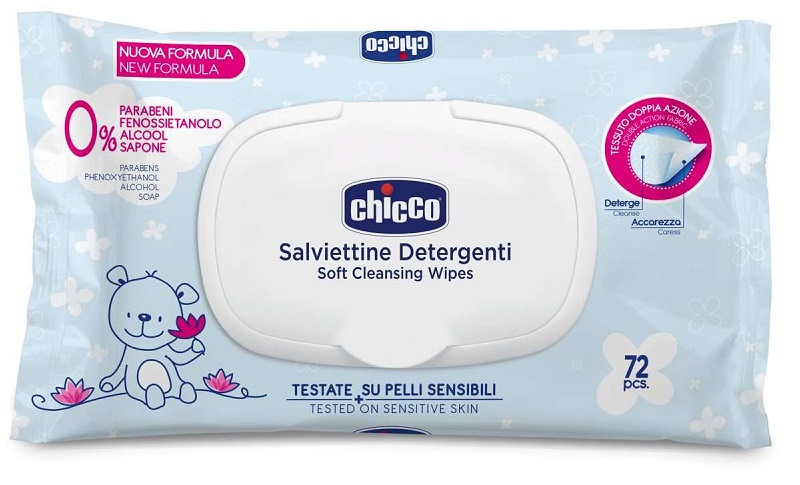 CHICCO COSMESI SALVIETTE 72 PEZZI PLAQ - Farmadillo