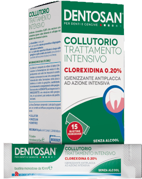 DENTOSAN COLLUTORIO MONODOSE INTENSIVO 0,20% 15 BUSTINE DA 10 ML - Farmadillo