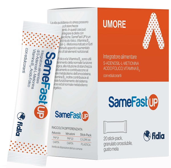 SAMEFAST UP 20 STICK PACK GRANULATO OROSOLUBILE GUSTO ANANAS - Farmadillo