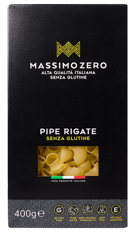 MASSIMO ZERO PIPE RIGATE 400 G - Farmadillo