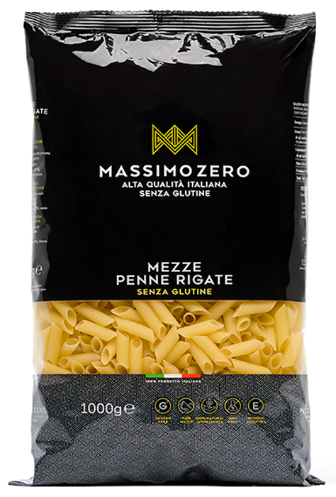MASSIMO ZERO MEZZE PENNE RIGATE 1 KG - Farmadillo