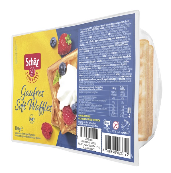 SCHAR GAUFRE SOFT WAFFLES 100 G - Farmadillo
