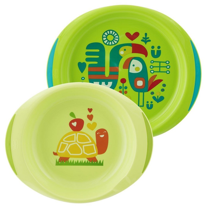 CHICCO PIATTO FONDO E PIANO 12 MESI+ AZZURRO/VERDE - Farmadillo