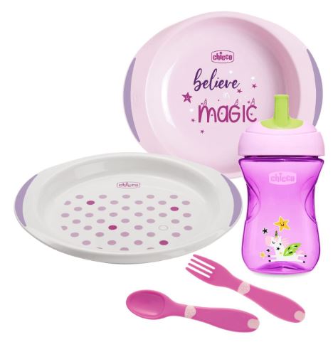 CHICCO SET PAPPA 12 MESI+ ROSA - Farmadillo