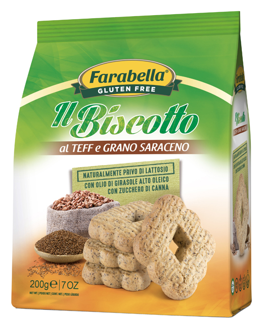 FARABELLA IL BISCOTTO AL TEFF E GRANO SARACENO 200 G - Farmadillo