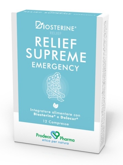 BIOSTERINE RELIEF SUPREME EMERGENCY 12 COMPRESSE - Farmadillo
