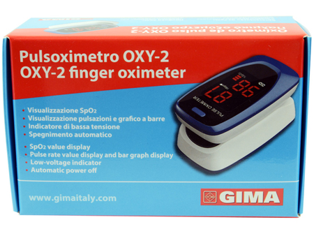 PULSOXIMETRO DA DITO OXY-2 SCHERMO LED 60X30,5X32,5MM 1 PEZZO - Farmadillo