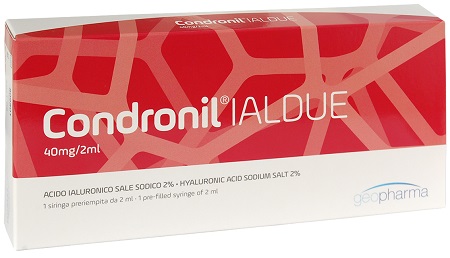 SIRINGA INTRA-ARTICOLARE CONDRONIL IALDUE PRERIEMPITA ACIDO IALURONICO SALE SODICO 40 MG 2 ML - Farmadillo