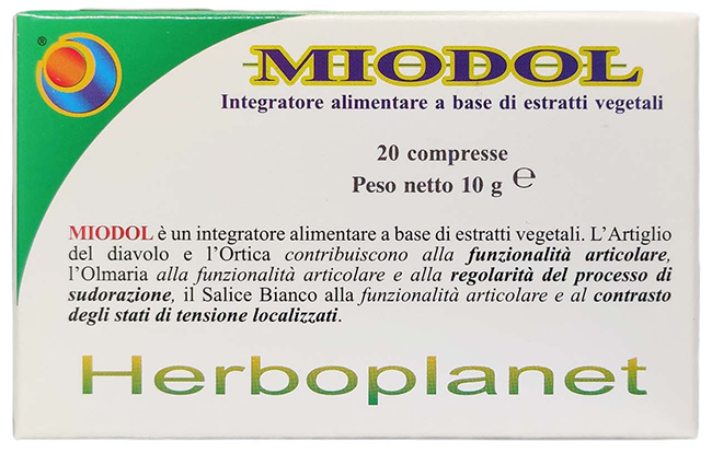MIODOL 20 COMPRESSE BLISTER 10 G - Farmadillo
