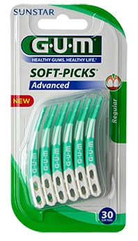GUM SOFTPICKS ADVANCE SCOVOLINO LARGE GOMMA 30 PEZZI - Farmadillo