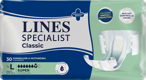 PANNOLONE A MUTANDA LINES SPECIALIST CLASSIC SUPER MG 30 PEZZI - Farmadillo