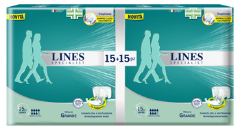 PANNOLONE A MUTANDA LINES SPECIALIST SUPER LARGE 30 PEZZI - Farmadillo