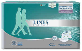 PANNOLONE A MUTANDA LINES SPECIALIST ALTAPROTEZIONE MG 20 PEZZI - Farmadillo