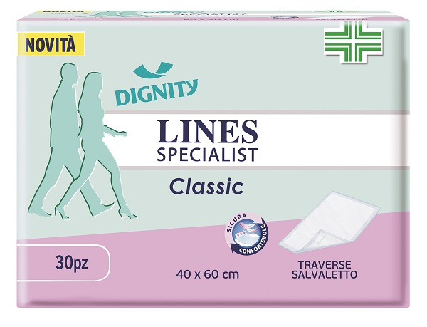 TRAVERSA PER INCONTINENZA LINES SPECIALIST CLASSIC 40X60 CM 30 PEZZI - Farmadillo