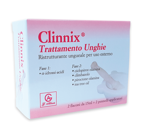 CLINNIX TRATTAMENTO UNGHIE 2 FLACONI 15 ML + 2 PENNELLI APPLICATORI - Farmadillo