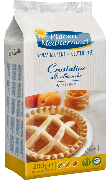PIACERI MEDITERRANEI LE BONTA' DEL MATTINO CROSTATINE ALL'ALBICOCCA 4 X 50 G - Farmadillo