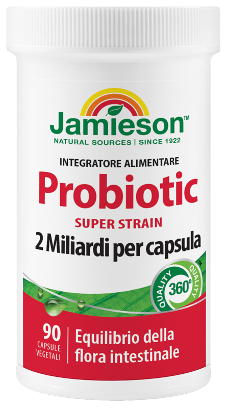 JAMIESON PROBIOTIC SUPER STRAIN 90 CAPSULE VEGETALI - Farmadillo