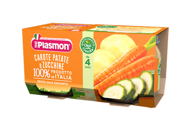 PLASMON OMOGENEIZZATO CAROTE PATATE ZUCCHINE 4 X 80 G - Farmadillo