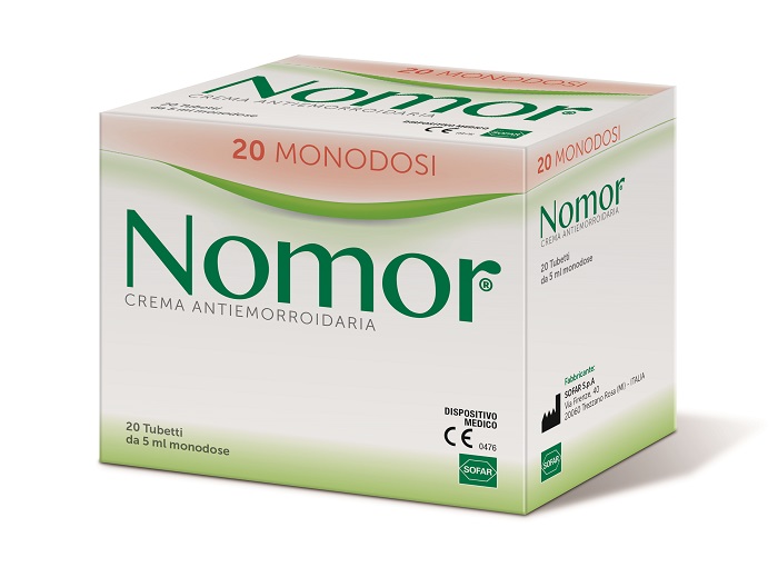 NOMOR CREMA ANTIEMORROIDARIA 20 TUBETTI MONODOSE DA 5 ML - Farmadillo