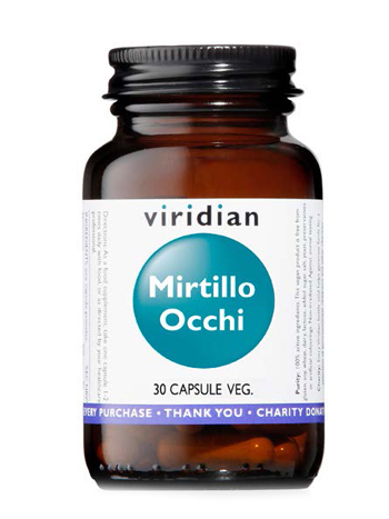 VIRIDIAN MIRTILLO OCCHI 30 CAPSULE - Farmadillo