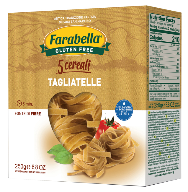 FARABELLA TAGLIATELLE AI 5 CEREALI 250 G - Farmadillo