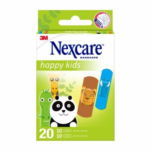 CEROTTI NEXCARE KIDS PLASTERS ANIMALS 20 PEZZI ASSORTITI - Farmadillo