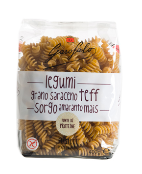 GAROFALO FUSILLI PASTA SENZA GLUTINE LEGUMI E CEREALI 400 G - Farmadillo