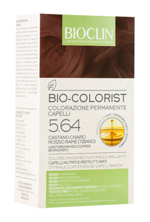 BIOCLIN BIO COLORIST 5,64 CASTANO CHIARO ROSSO RAME TIZIANO - Farmadillo