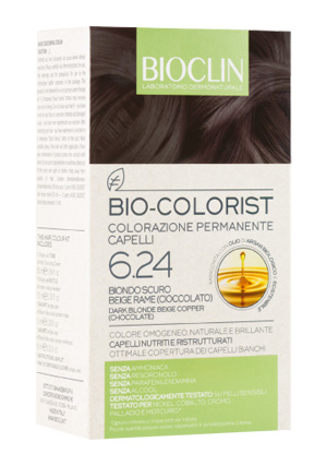 BIOCLIN BIO COLORIST 6,24 BIONDO SCURO BEIGE RAME - Farmadillo