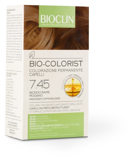 BIOCLIN BIO COLORIST 7,45 BIONDO RAME MOGANO - Farmadillo