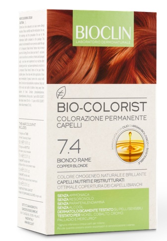 BIOCLIN BIO COLORIST 7,4 BIONDO RAME - Farmadillo