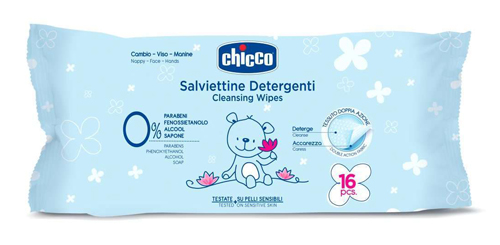 CHICCO COSMESI SALVIETTINE 16 PEZZI - Farmadillo