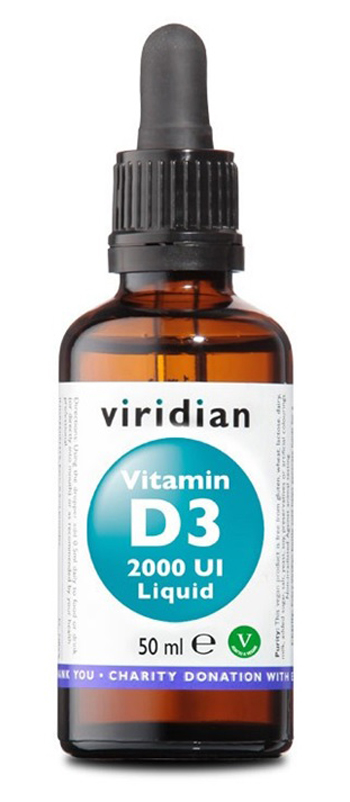 VIRIDIAN VITAMIN D3 2000UI LIQUID 50 ML - Farmadillo