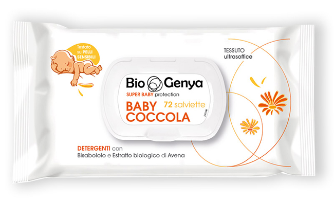 BIOGENYA SUPER BABY PROTECTION 72 SALVIETTE BABY COCCOLA DETERGENTI - Farmadillo