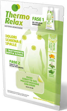 THERMO RELAX FITO GEL DOLORI SCHIENA E SPALLE FASE 2 MAXI CEROTTO GEL MULTIFUNZIONALE CON ERBE 1 PEZZO - Farmadillo