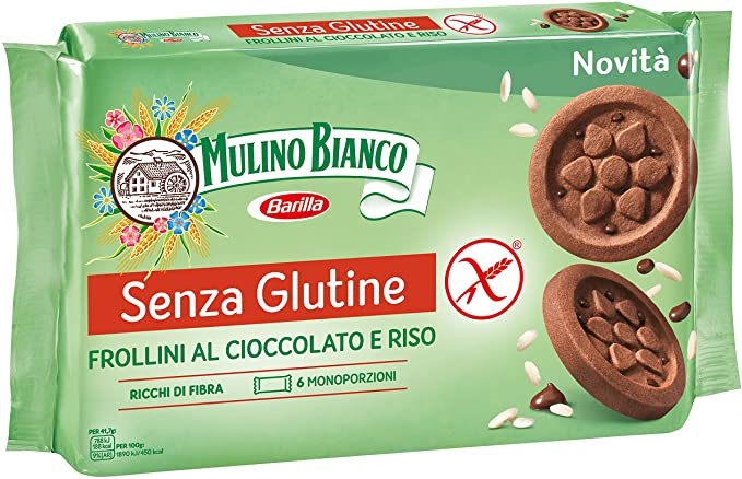 MULINO BIANCO SENZA GLUTINE FROLLINI AL CIOCCOLATO E RISO 6 MONOPORZIONI DA 41,66 G - Farmadillo