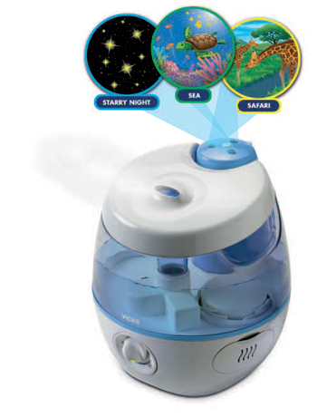 VICKS SWEETDREAMS UMIDIFICATORE A ULTRASUONI CON PROIETTORE IMMAGINI - Farmadillo