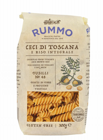RUMMO FUSILLI N 48 CECI DI TOSCANA E RISO INTEGRALE 300 G - Farmadillo