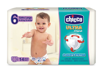CHICCO PANNOLINO ULTRA XL 14 PEZZI - Farmadillo