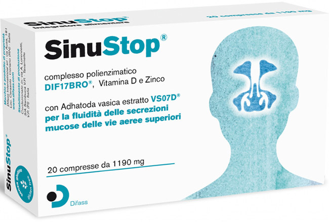 SINUSTOP 20 COMPRESSE DA 1190 MG - Farmadillo